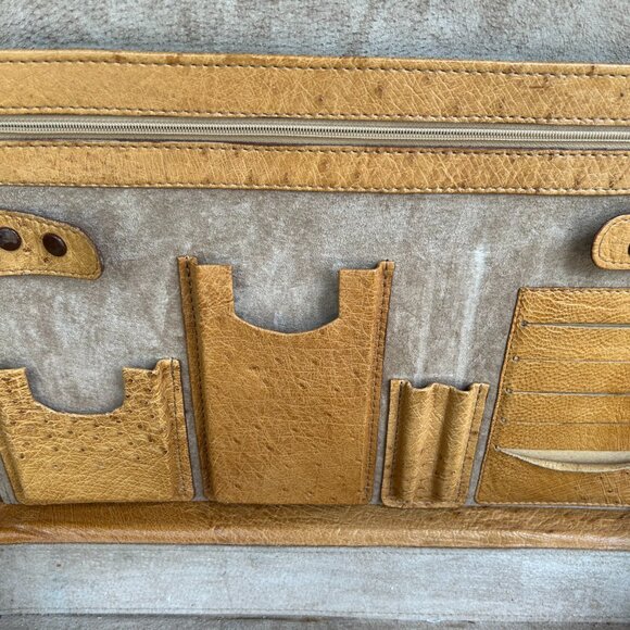Ostrich 100% genuine briefcase in perfect condition. Vintage from the 1990's - Picture 8 of 13